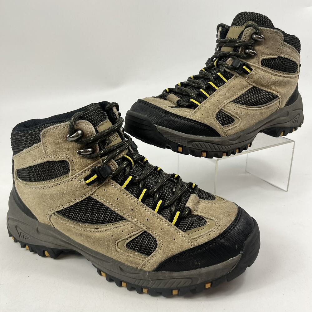 Denali Womens Hiking Trail Boots Sz 6 Tan Brown Suede Leather Lace Up Outdoor